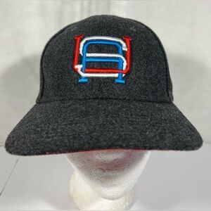 RSVLTS Roosevelts Interlocking USA snapback Hat Cap Gray Wool Blend